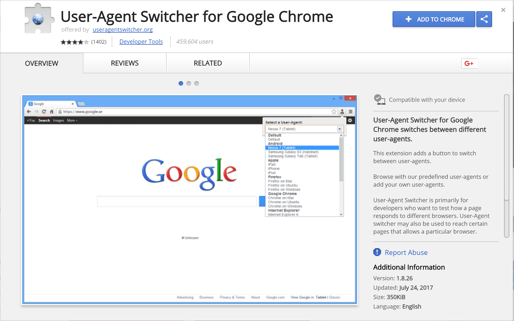 Agent switcher chrome