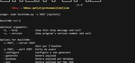 BackToMe create payloads for Linux, Windows and OSX