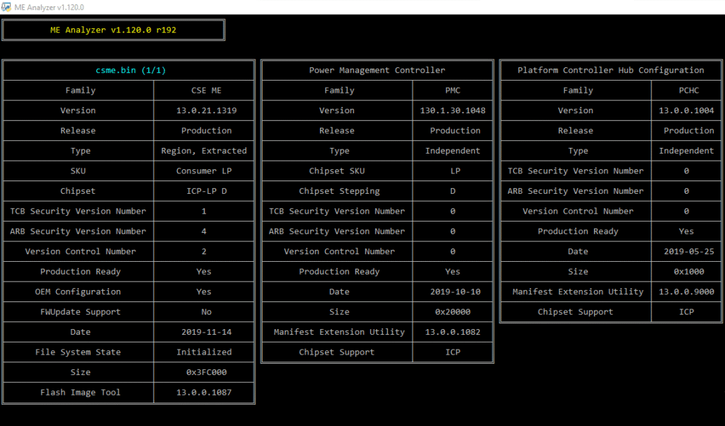 ME Analyzer