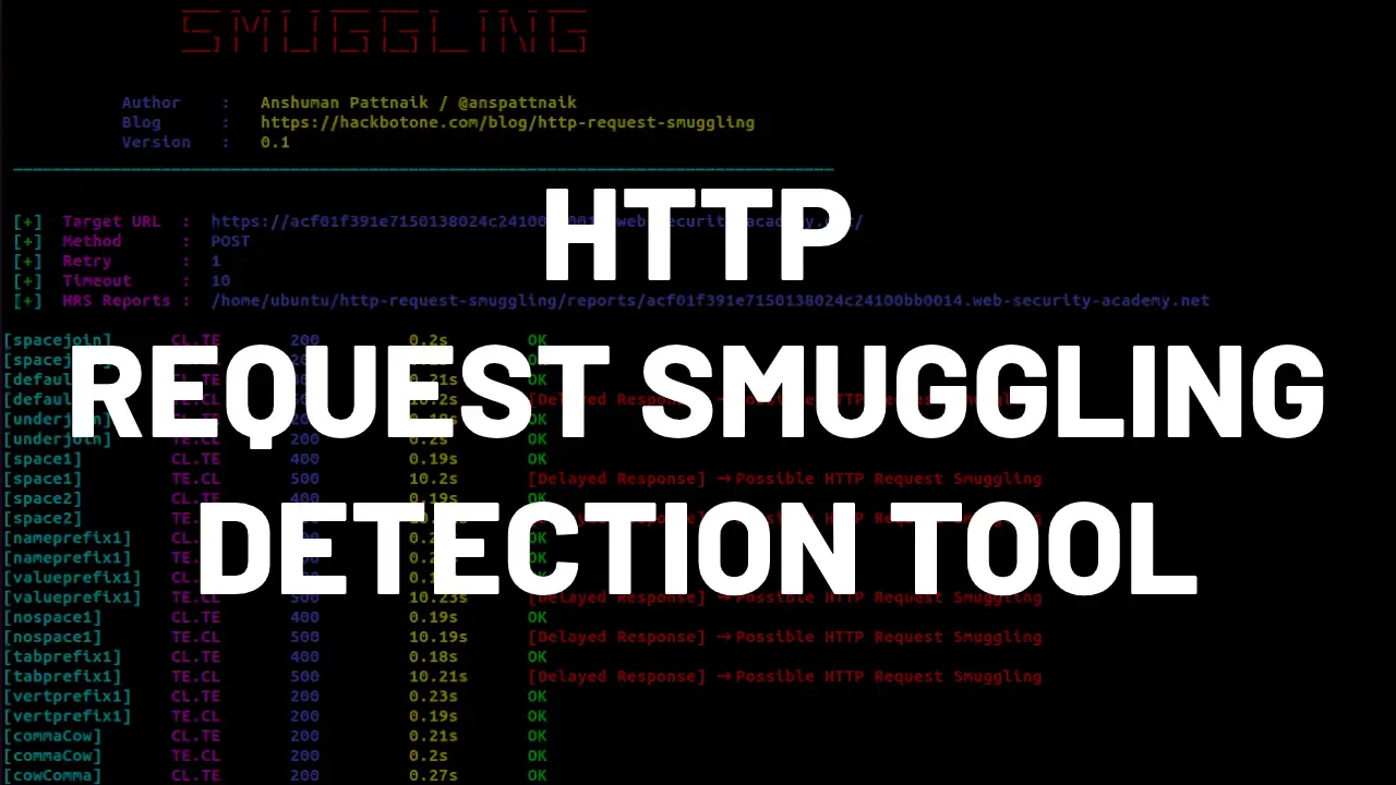 http request smuggling detection tool