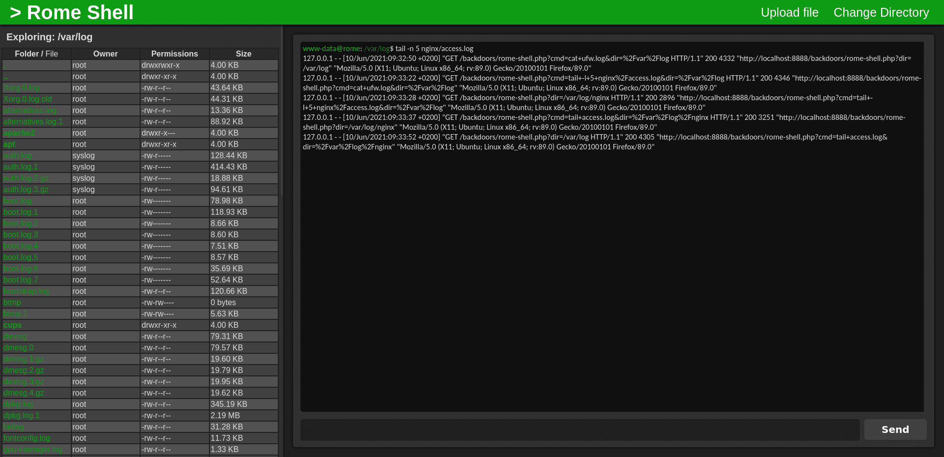 Rome Webshell Powerful And Delightful Php Webshell Rome Webshell Powerful And Delightful Php Webshell