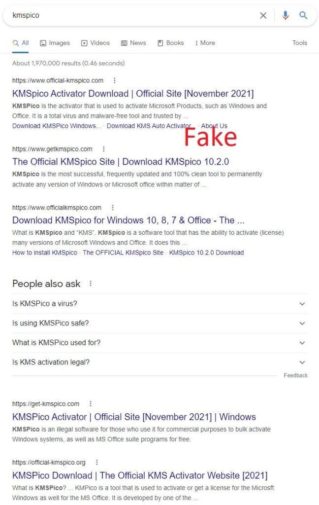 Malicious KMSPico installers