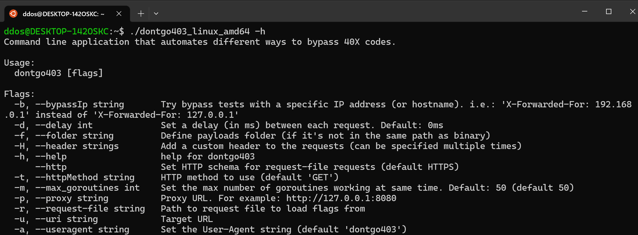 Dontgo403 Tool To Bypass 40X Response Codes dontgo403-tool-to-bypass-40x-response-codes