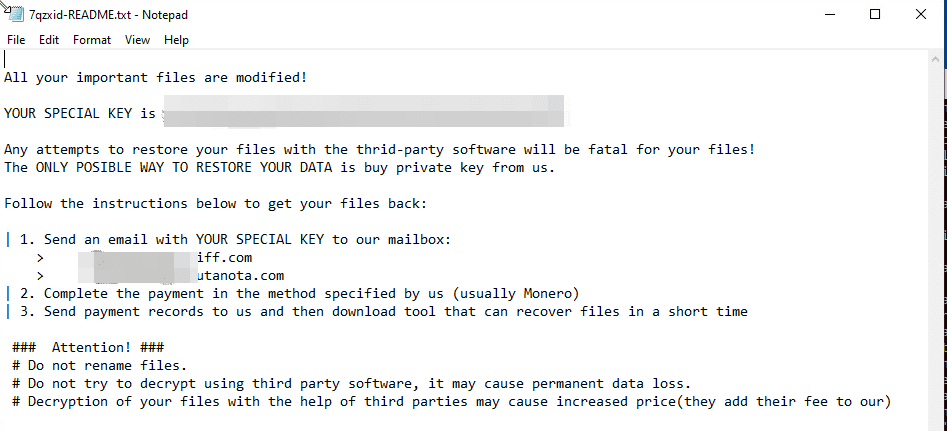 Rapture Ransomware