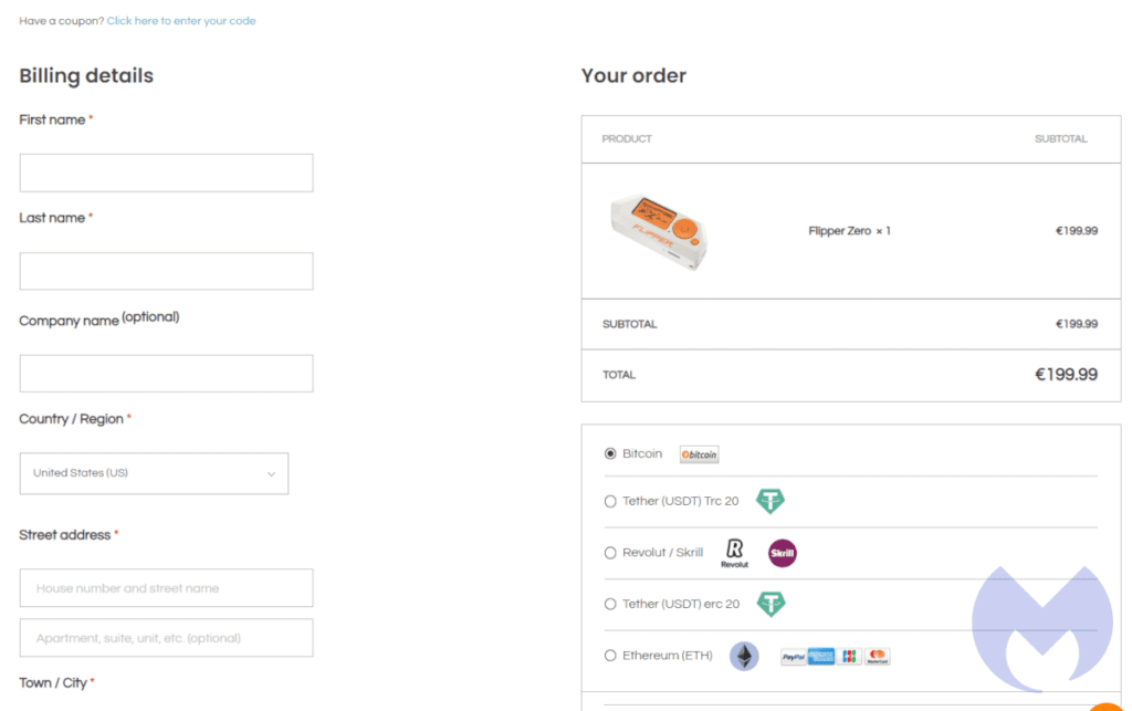 Fake Flipper Zero Websites