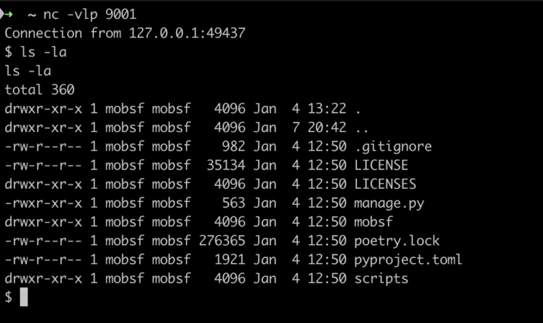 MobSF vulnerability