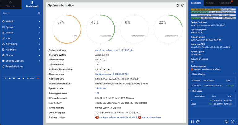 Webmin vulnerability