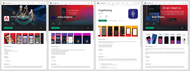 Mandrake applications on Google Play