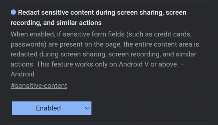 Sensitive Target Screen Chrome for Android to Blur Sensitive Data in Screen Captures • Daily ...