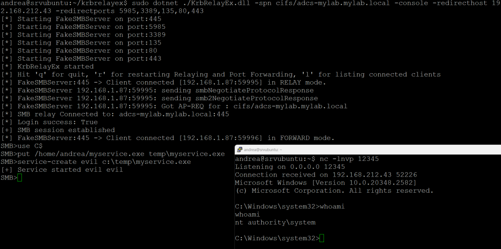 Kerberos Relaying