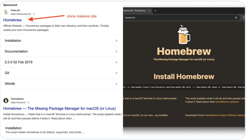 Homebrew Phishing Site