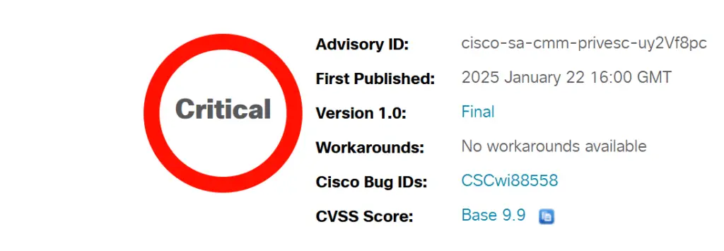 CVE-2025-20156