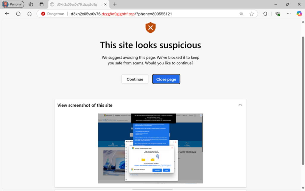 Scareware blocker