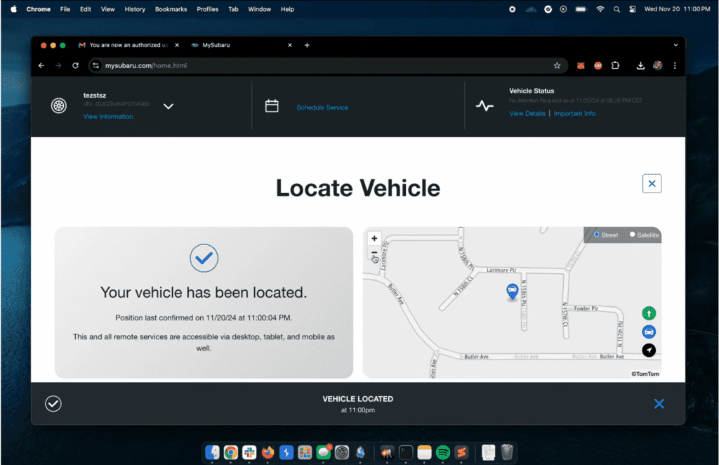 Subaru STARLINK Vulnerability