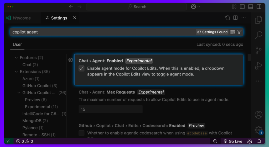 Copilot Edits - Project Padawan