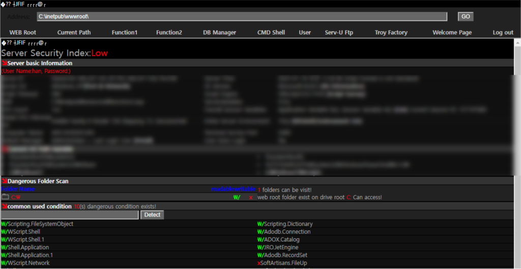 RedHat Hacker web shell