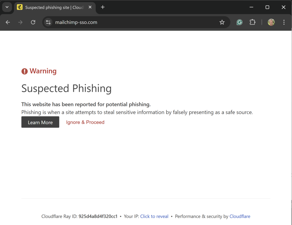 HaveIBeenPwned Phishing