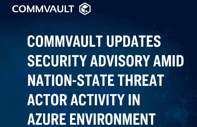 Commvault, nation-state threat