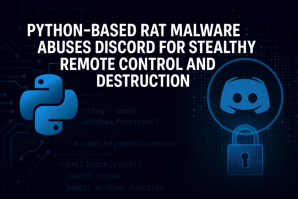 Discord RAT, Python malware