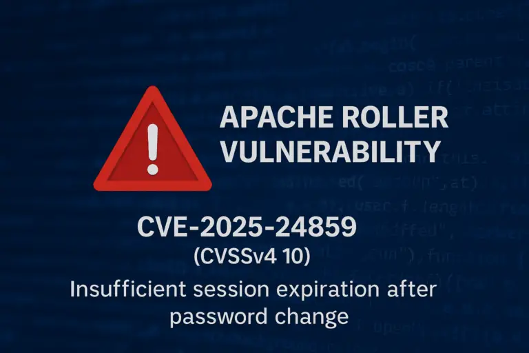 Apache Roller vulnerability CVE-2025-24859