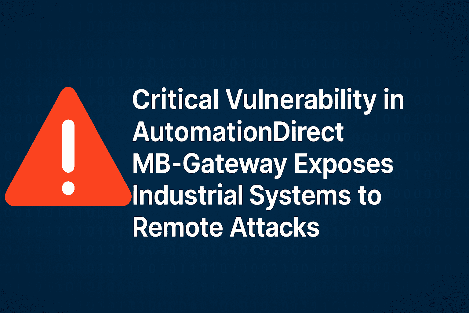 MB-Gateway vulnerability, OT security