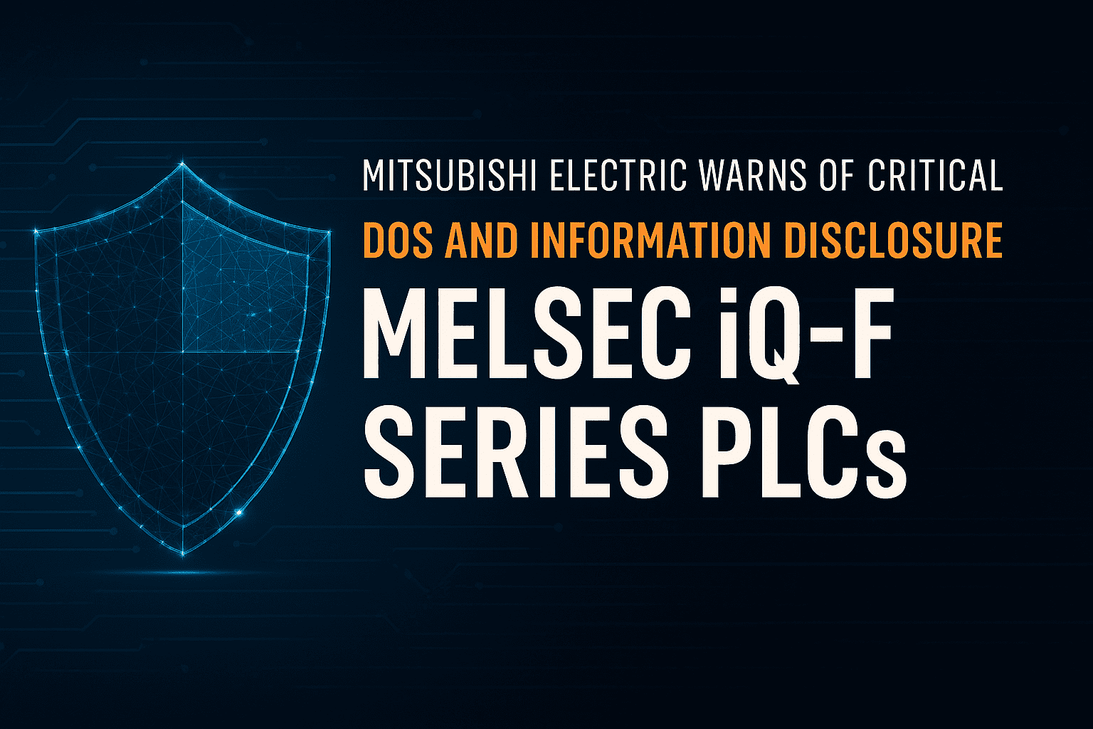 Mitsubishi MELSEC vulnerability Industrial control system DoS