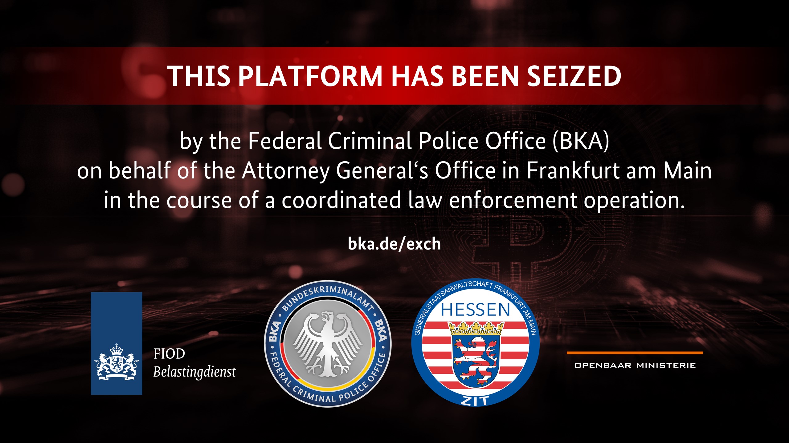 Crypto Laundering, eXch Shutdown