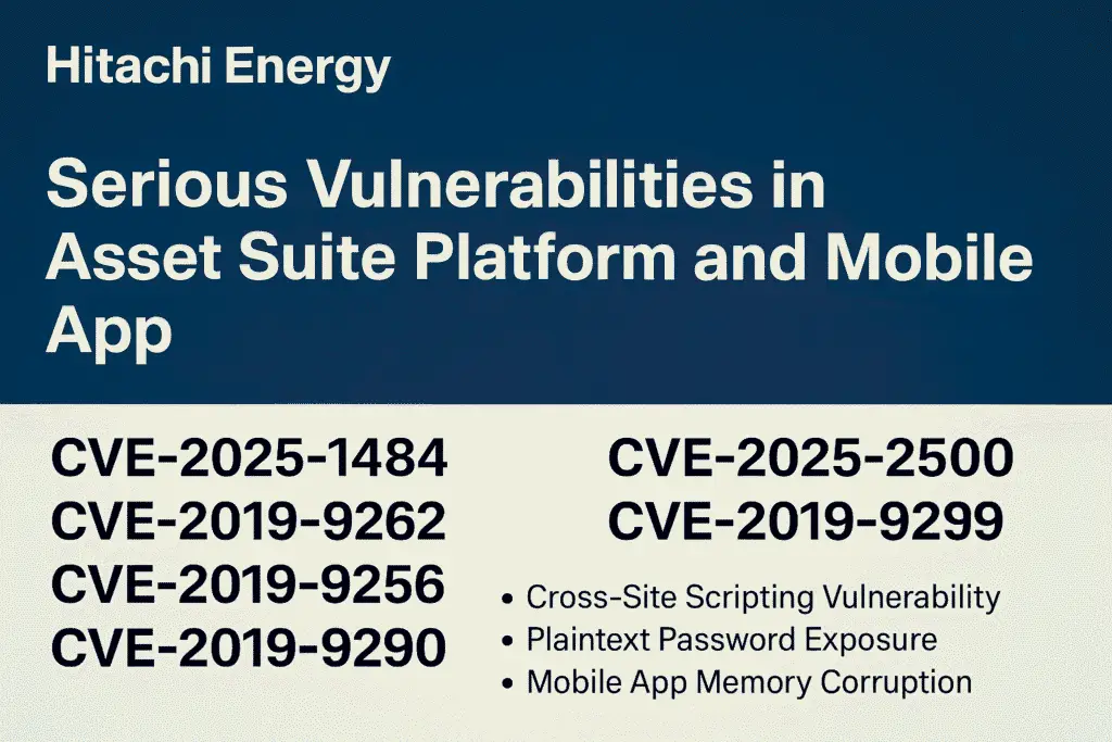 Hitachi Energy, Asset Suite Vulnerabilities