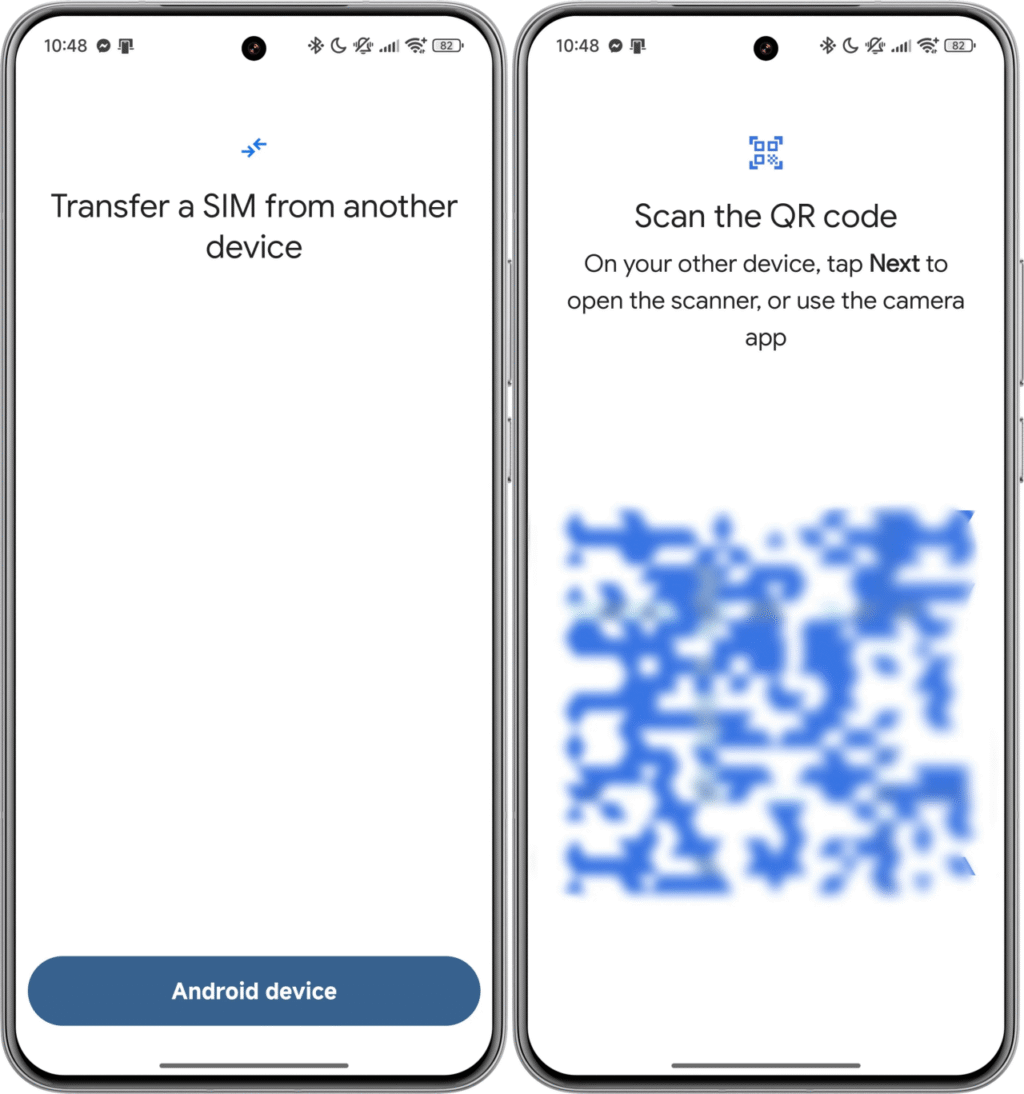 eSIM transfer iPhone to Android