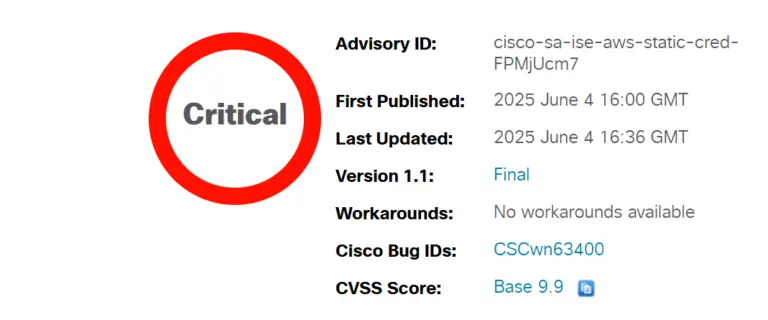 Cisco ISE, CVE-2025-20286