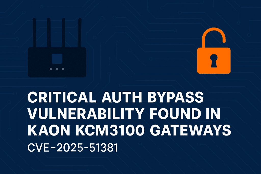 KAON Wi-Fi Gateway, Authentication Bypass