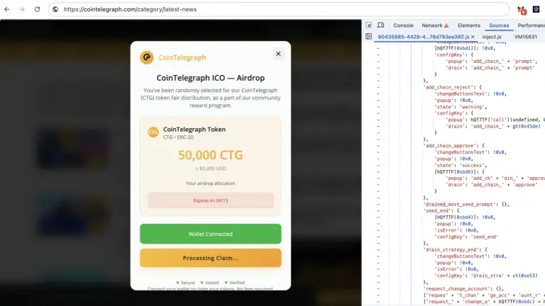 CoinTelegraph Hack, Crypto Scam
