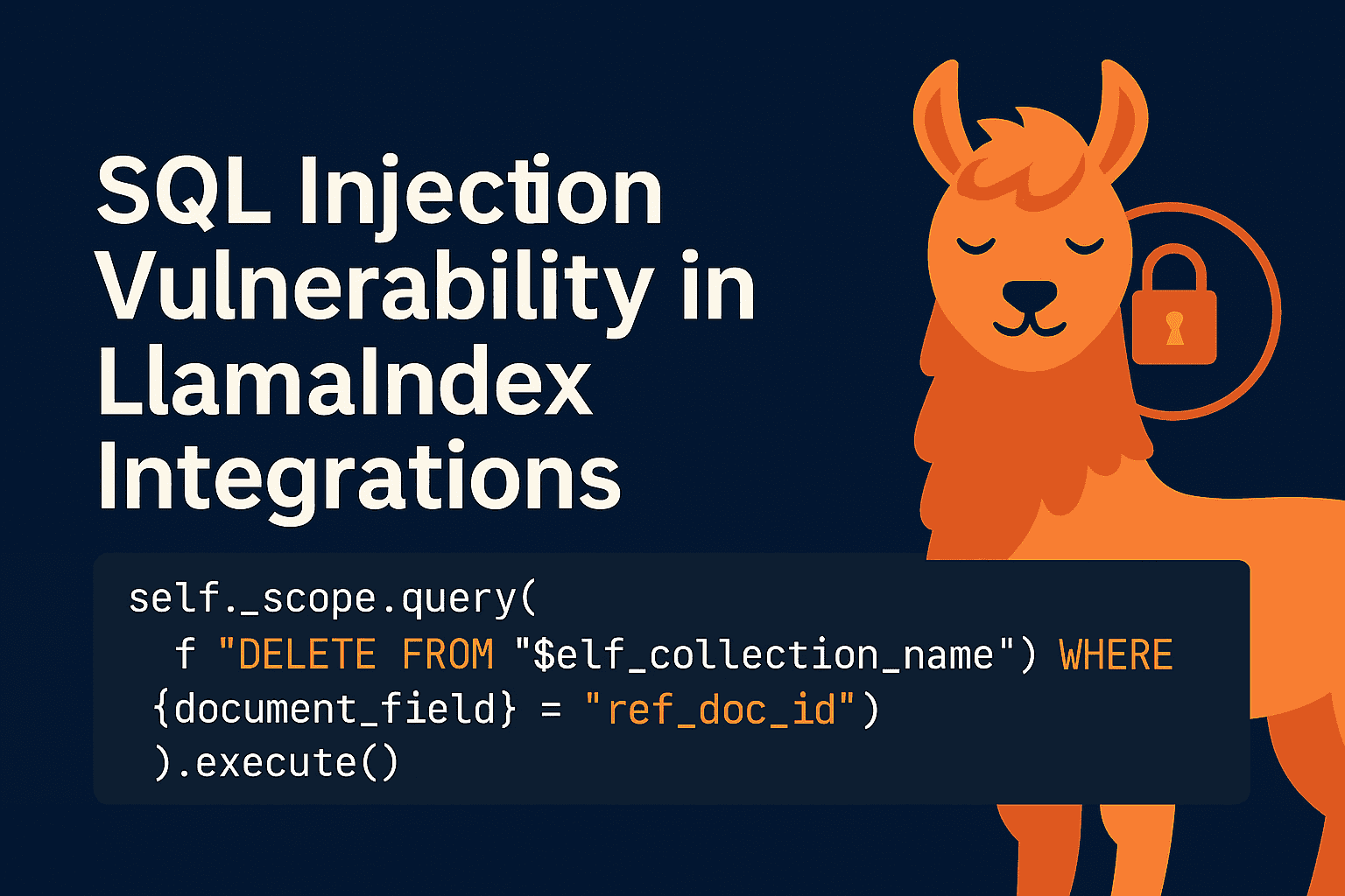 LlamaIndex Vulnerability, SQL Injection