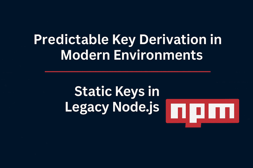 pbkdf2 npm, Cryptographic Flaws