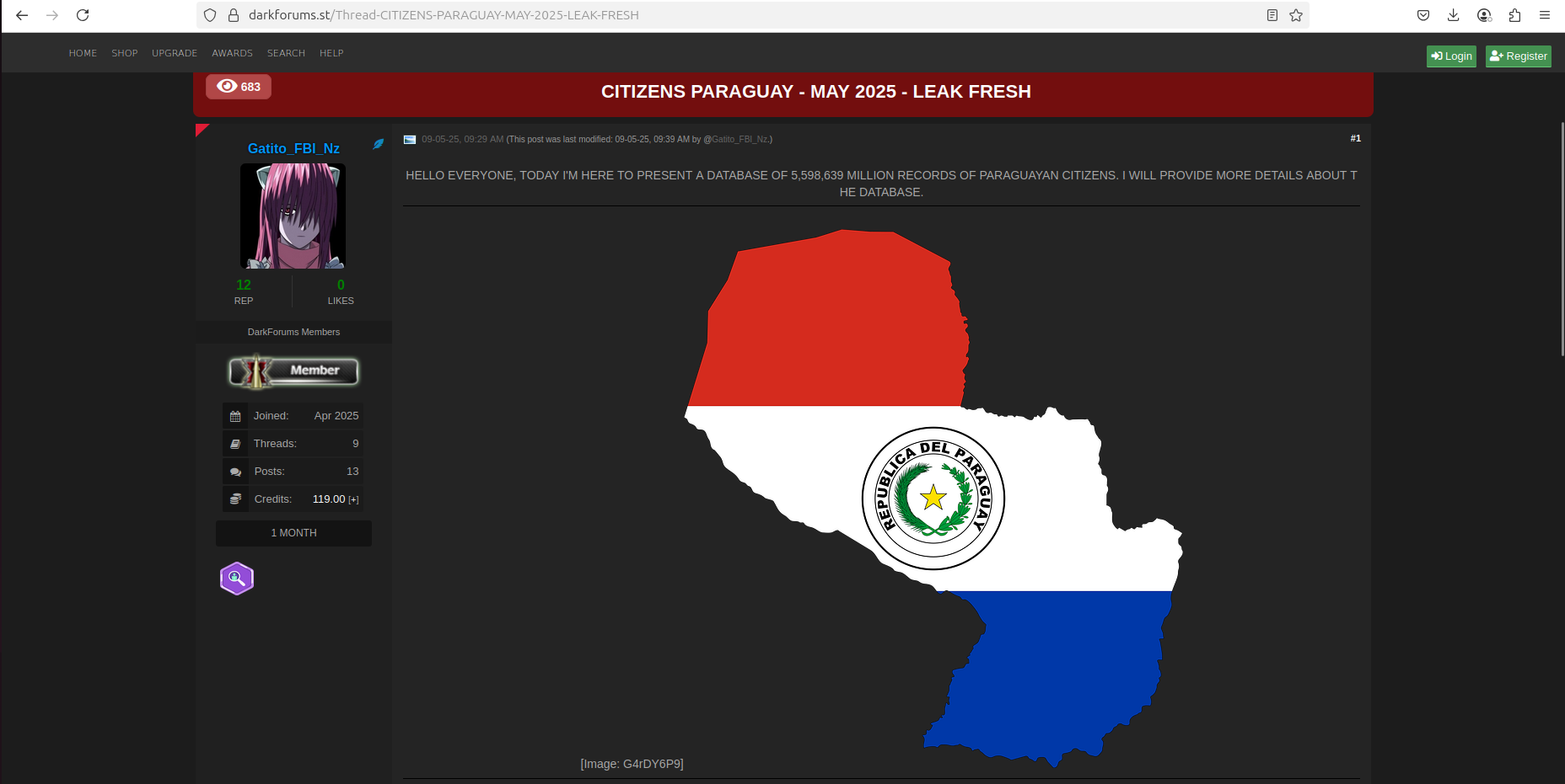 Paraguay Data Breach, Ransomware