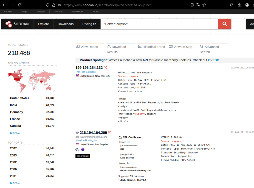 CentOS Web Panel, Remote Code Execution
