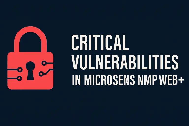 MICROSENS NMP Web+, Critical Vulnerabilities