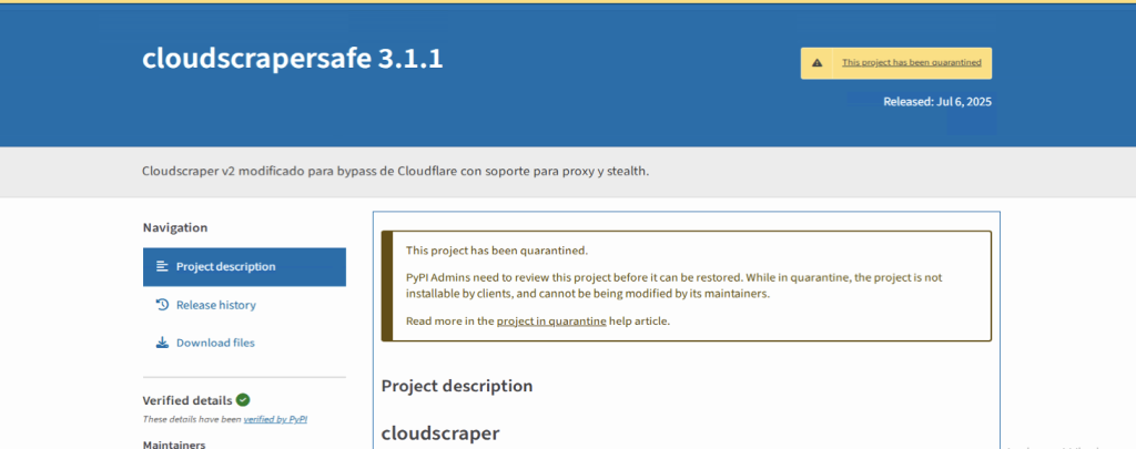 PyPI Supply Chain, Credit Card Theft