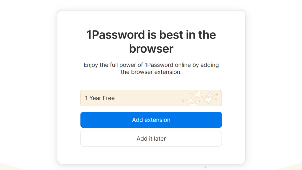 1Password Free, Family Plan