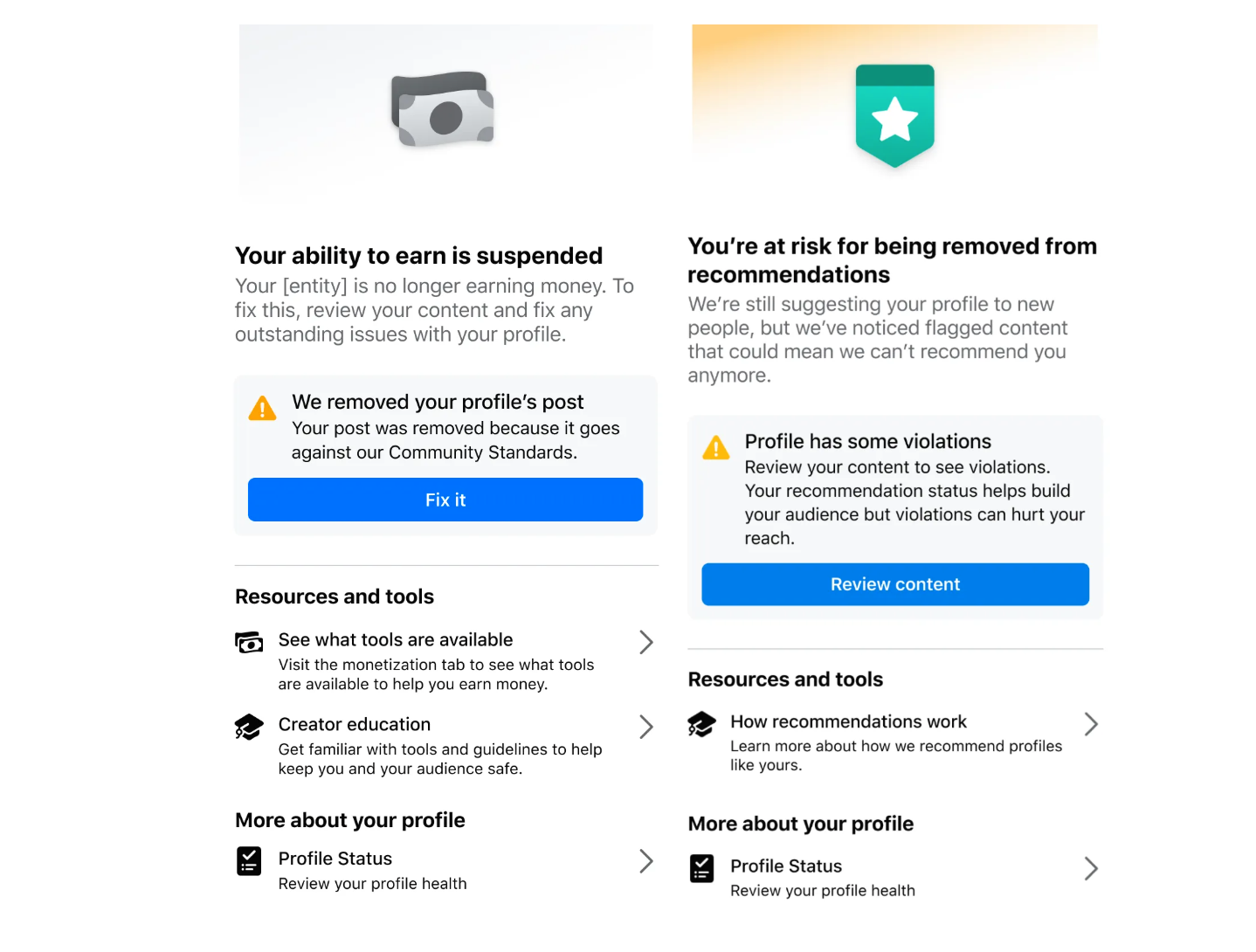 Facebook Content, Spam Crackdown