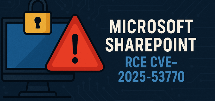SharePoint RCE, Zero-Day Exploitation CVE-2025-53770