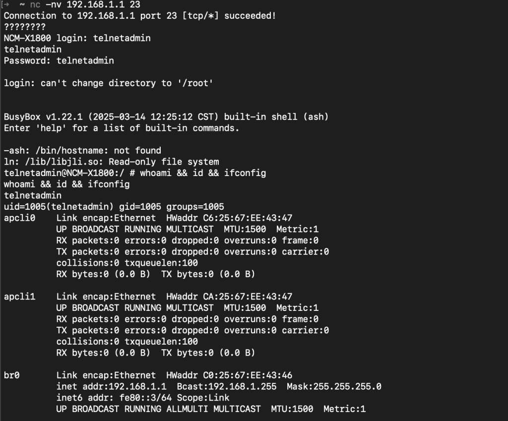 telnet-admin