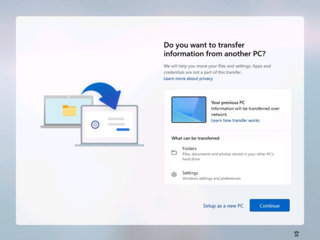 Windows 11 Backup, PC Migration
