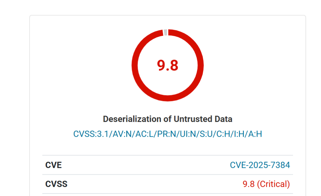 WordPress vulnerability, CVE-2025-7384