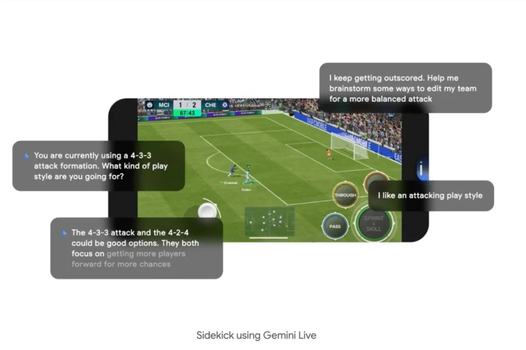 Sidekick Google Play Games, AI
